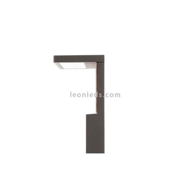 Baliza M LED exterior aluminio gris oscuro Ruka Mantra | LeonLeds Iluminación