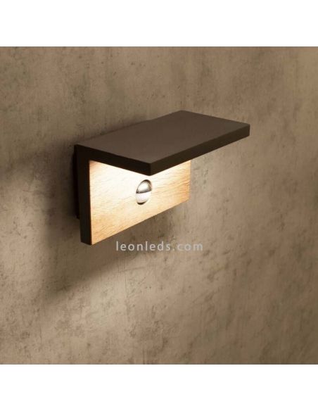 Arandela LED cinza escuro para exterior Ruka Mantra | Leon Iluminação LED