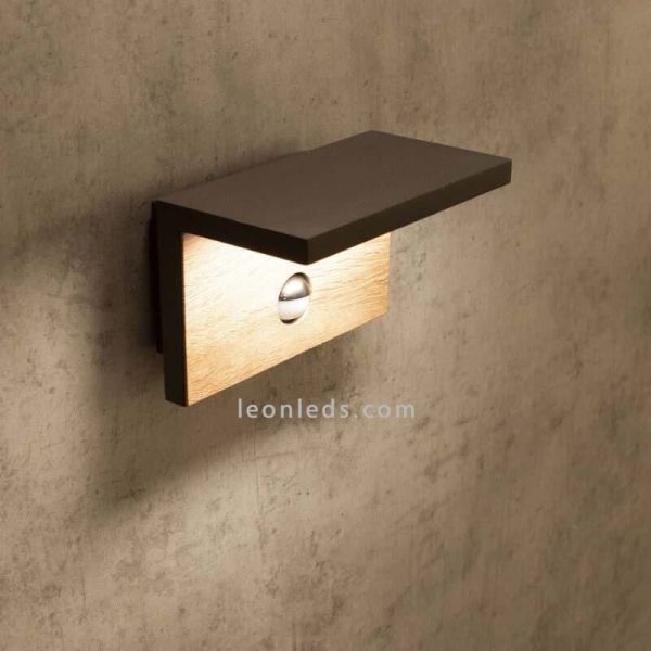 Aplique LED exterior gris oscuro Ruka Mantra | LeonLeds Iluminación