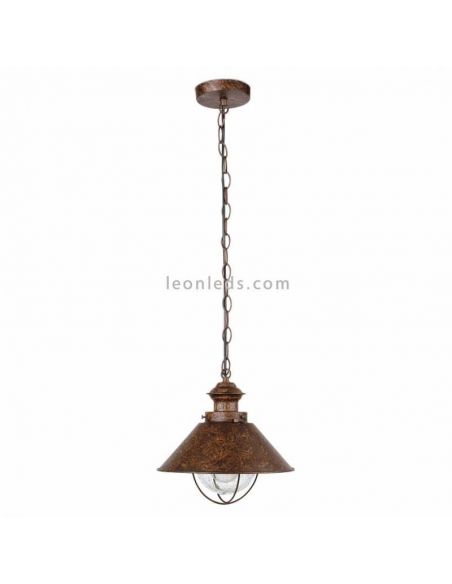 Lámpara colgante Nautica exterior rustica Faro Barcelona | LeonLeds Iluminación