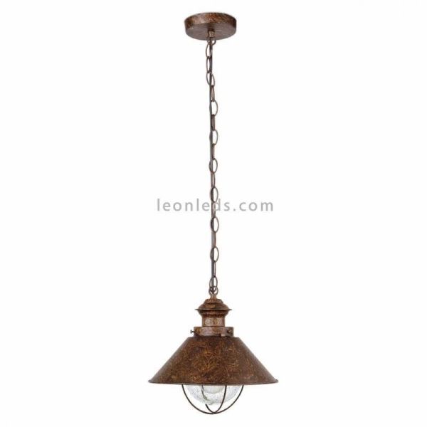 Lámpara colgante Nautica exterior rustica Faro Barcelona | LeonLeds Iluminación