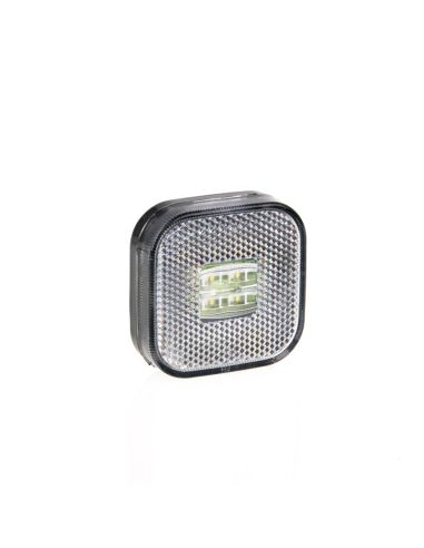 Luz de posição ou Folga LED Refletivo Fristom FT027 FT-027 Quadrado Âmbar Branco Vermelho | leonleds