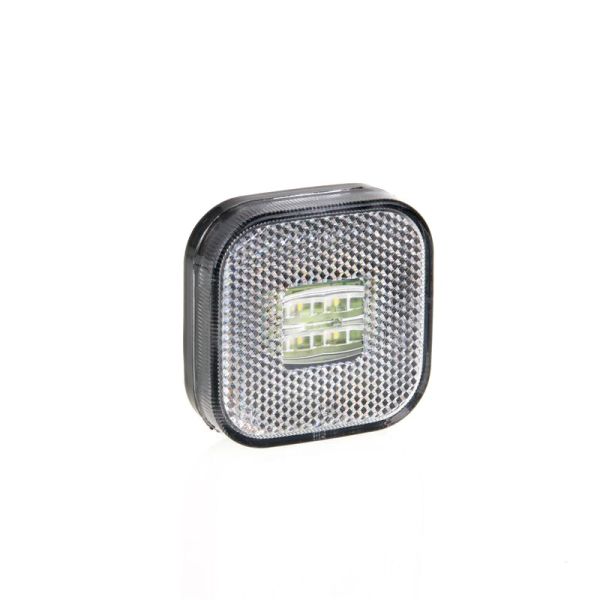 Luz de posição ou Folga LED Refletivo Fristom FT027 FT-027 Quadrado Âmbar Branco Vermelho | leonleds
