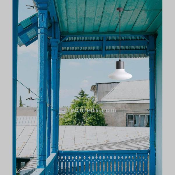 Suspension d'extérieur à bulles gris foncé de Blub's Faro Barcelona | Éclairage LeonLeds