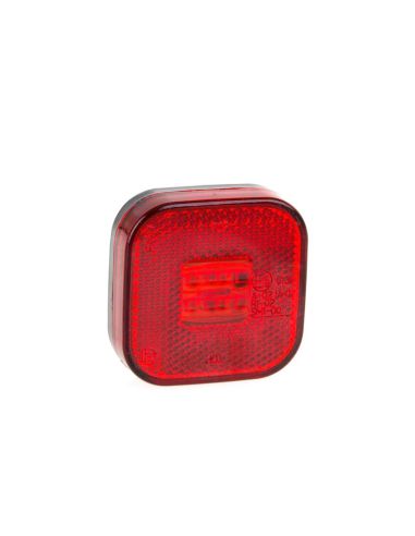 Luz de posição ou Folga LED Refletivo Fristom FT027 FT-027 Quadrado Âmbar Branco Vermelho | leonleds