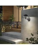Arandela LED Bucket Wall para exterior da Dopo | forma de lanterna | Leon Iluminação LED