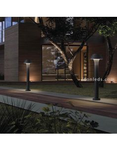 Baliza LED H600 exterior aluminio Bucket | baliza alta | LeónLeds Iluminación 2