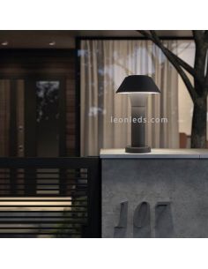 Baliza LED H300 exterior antracita Bucket | Luz de suelo aluminio | LeónLeds Iluminación 2