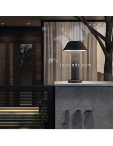 Baliza LED H300 exterior antracita Bucket | Luz de suelo aluminio para espacios húmedos | LeónLeds Iluminación