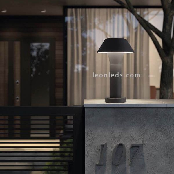 Baliza LED H300 exterior antracita Bucket | Luz de suelo aluminio para espacios húmedos | LeónLeds Iluminación