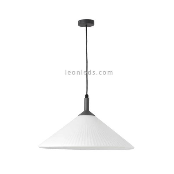 Lámpara colgante exterior Saigon R55 blanco mate Faro Barcelona | LeonLeds Iluminación