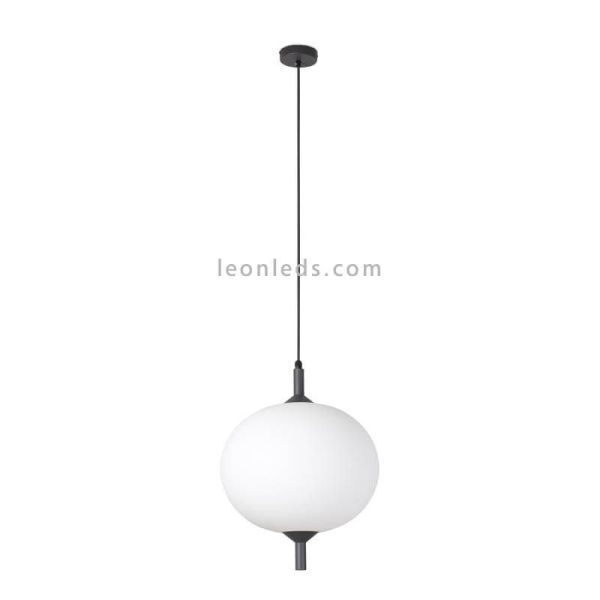 Lámpara colgante exterior Saigon R45 globo blanco mate Faro Barcelona | LeonLeds Iluminación