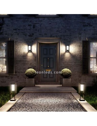 Arandela solar LED com sensor Meribel | LeónIluminação Leds | Iluminação de sensor solar ao ar livre à prova d'água