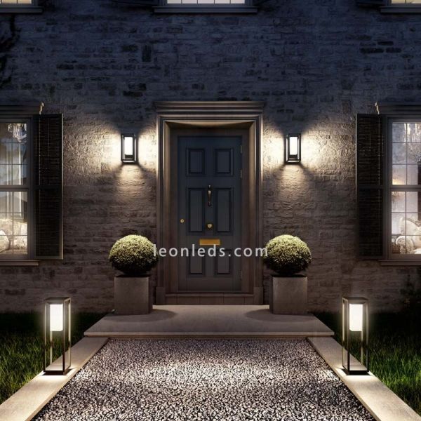 Arandela solar LED com sensor Meribel | LeónIluminação Leds | Iluminação de sensor solar ao ar livre à prova d'água