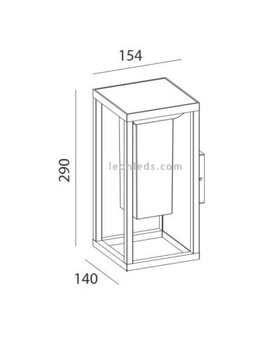 Arandela solar LED com sensor Meribel | LeónIluminação Leds | Iluminação solar com sensor para medições externas