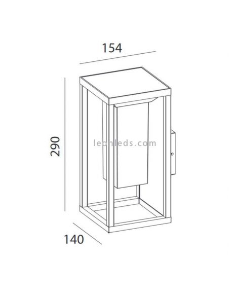 Arandela solar LED com sensor Meribel | LeónIluminação Leds | Iluminação solar com sensor para medições externas