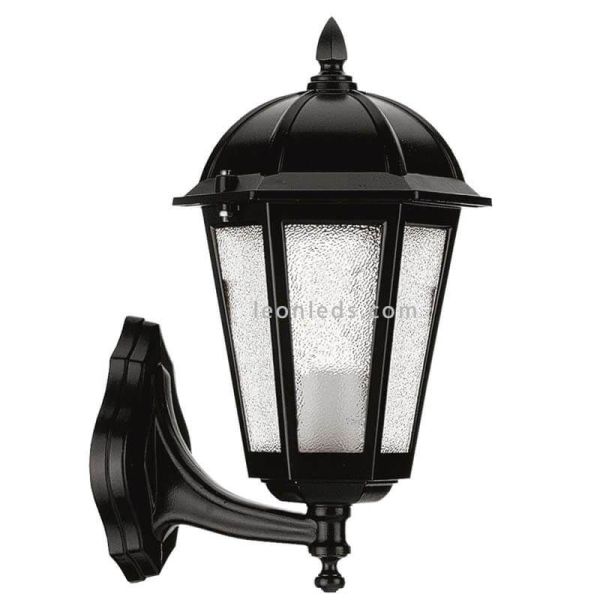 Lampadaire extérieur Bambo | Éclairage LeónLeds | applique lampadaire noir avec verre