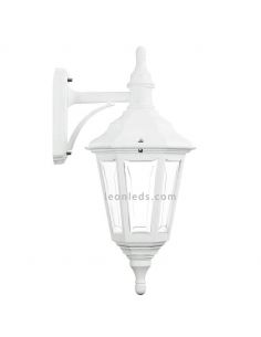 Candeeiro de parede Classic Clic-clac Poste Up-down branco | LéonLeds Iluminação | lâmpada de rua branca vintage