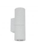 Aplique Stone round de pared exterior blanco | LeónLeds Iluminación | cilíndrico