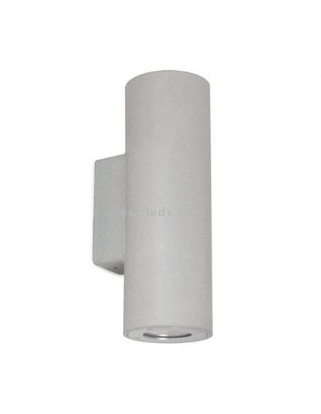 Applique d'extérieur ronde Stone gris clair | Éclairage LeónLeds | cylindrique