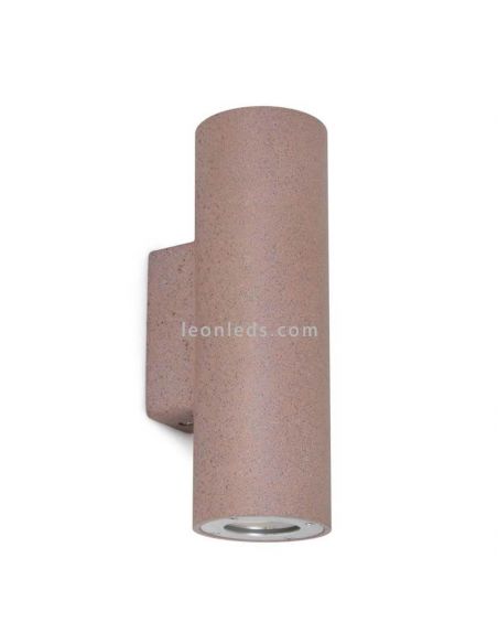 Applique d'extérieur ronde Stone rouille | Éclairage LeónLeds | cylindrique