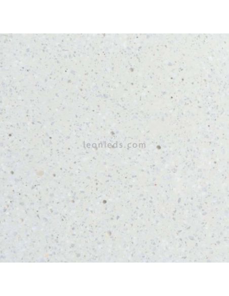 Applique d'extérieur ronde Stone blanche | Éclairage LeónLeds | texture cylindrique