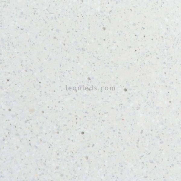Applique d'extérieur ronde Stone blanche | Éclairage LeónLeds | texture cylindrique