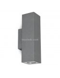 Aplique Stone square de pared exterior rectangular | LeónLeds Iluminación | Aplique hormigón gris antracita