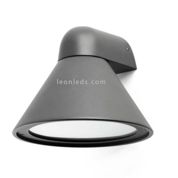Aplique Pals de exterior forma campana | LeónLeds Iluminación | color negro aluminio