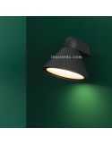 Aplique Pals de exterior forma campana | LeónLeds Iluminación | color negro aluminio foco