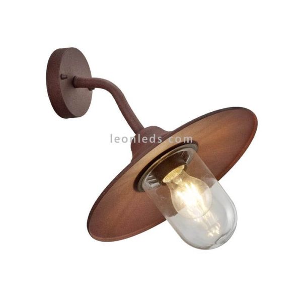 Vintage marrom Brenta luz de parede ao ar livre Trio Lighting | Leon Iluminação LED
