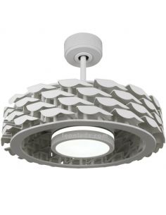 Ventilador de teto Ness Wifi LED bladeless branco Sulion | leonleds