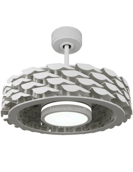 Ventilador de teto Ness Wifi LED bladeless branco Sulion | leonleds