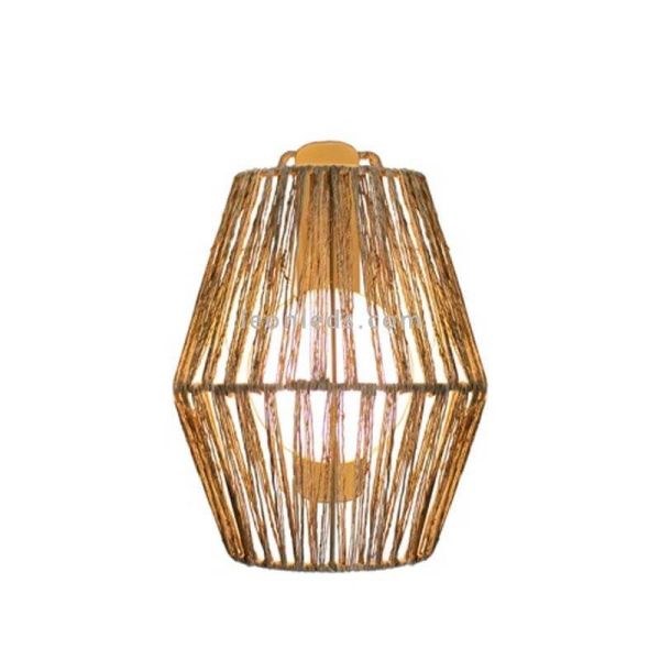 Aplique de yute para exterior SISINE 25 con bateria | LeónLeds Iluminación | lámpara pared  madera