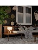 Lámpara de sobremesa exterior LED cable Chloe foto ambiente New Garden | LeonLeds Iluminación