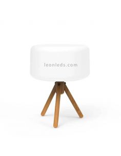 Lámpara de sobremesa exterior LED solar batería recargable Chloe New Garden | LeonLeds Iluminación