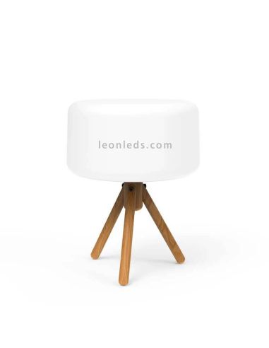 Lámpara de sobremesa exterior LED solar batería recargable Chloe New Garden | LeonLeds Iluminación