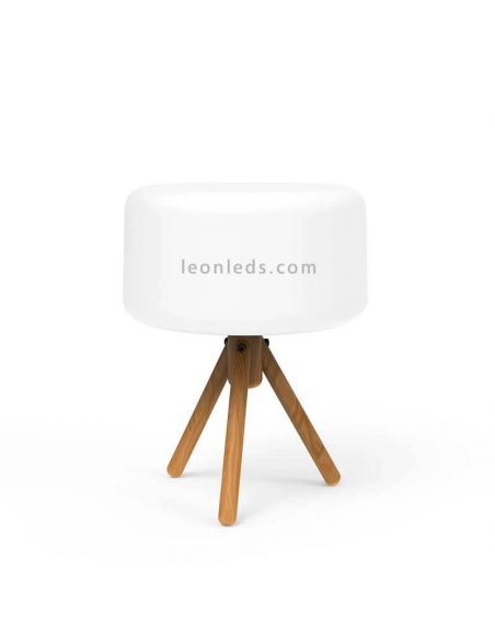 Lámpara de sobremesa exterior LED solar batería recargable Chloe New Garden | LeonLeds Iluminación