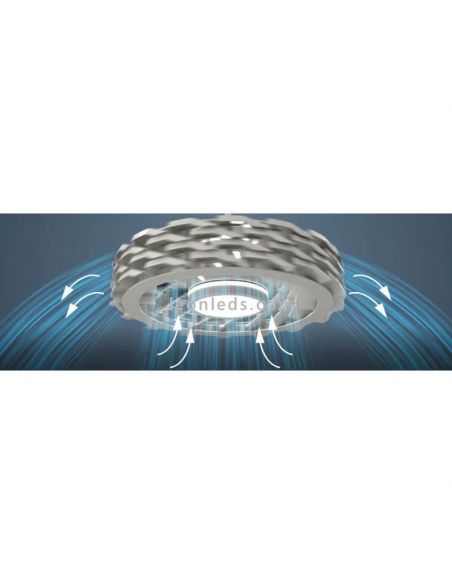 Rubik Wifi LED Ventilateur de plafond Air Bladeless DC Motor Graphite Couleur Sulion | leonleds