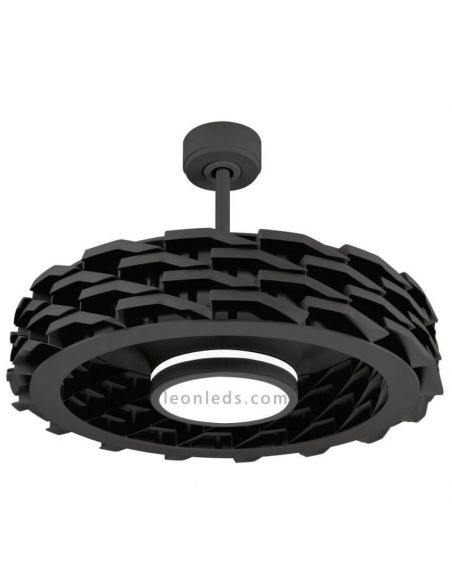 Ventilateur de Plafond Rubik Wifi LED Moteur CC Sans Lame Couleur Graphite Sulion | leonleds