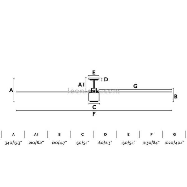 LED Deckenventilator mit Wifi Attos Weiß