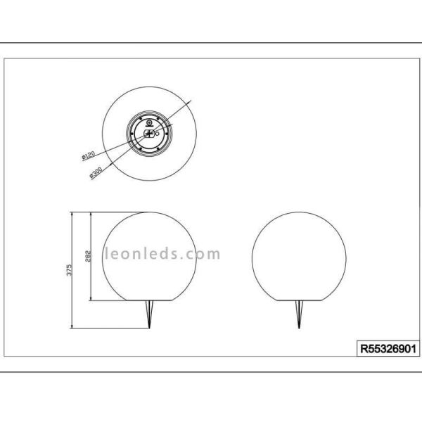 Solar RGBW LED Gartenkugel Melo
