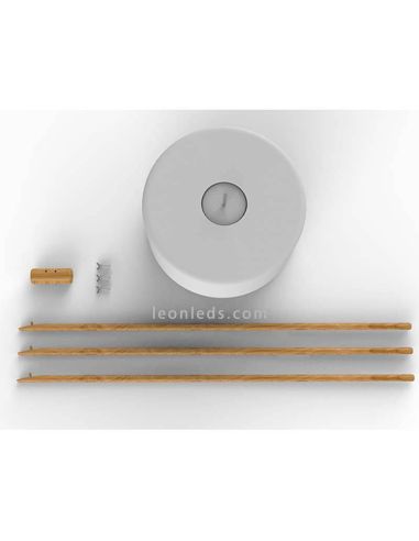 Lámpara de pie solar y batería recargable exterior LED partes de montaje Chloe New Garden | LeonLeds Iluminación