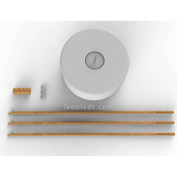 Lámpara de pie solar y batería recargable exterior LED partes de montaje Chloe New Garden | LeonLeds Iluminación