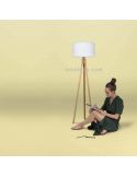 Lámpara de pie solar y batería exterior LED colección Chloe New Garden | LeonLeds Iluminación