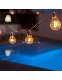 Pack 3 Guirnaldas exteriores Stella led incluido New Garden | LeonLeds Iluminación
