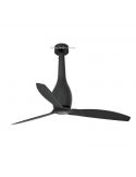 Ventilador de Techo Industrial Negro Mate Eterfan con motor DC Faro Barcelona | LeonLeds