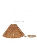 Lámpara colgante Calobra fibras naturales New Garden | LeonLeds Iluminación