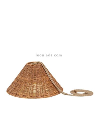 Lampe à suspension Calobra fibres naturelles New Garden | Éclairage LeonLeds