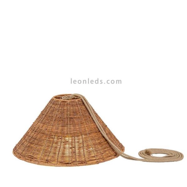 Lámpara colgante Calobra fibras naturales New Garden | LeonLeds Iluminación